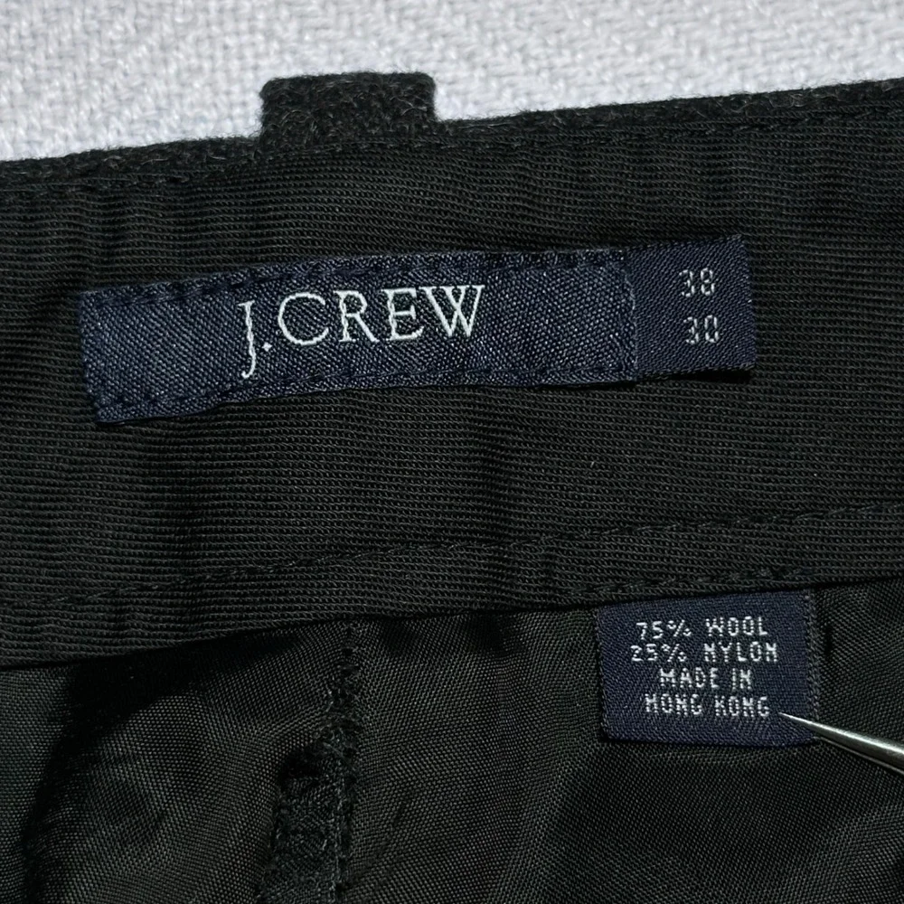 J.Crew Cargo Pants Mens 38x30 Wool Blend Button Fly Straight‎ Wide Leg Charcoal